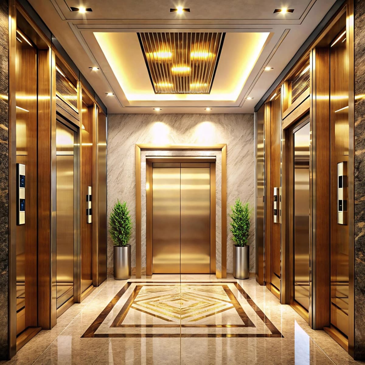 Modern elevator installation by VPort Elevator in a Chennai building